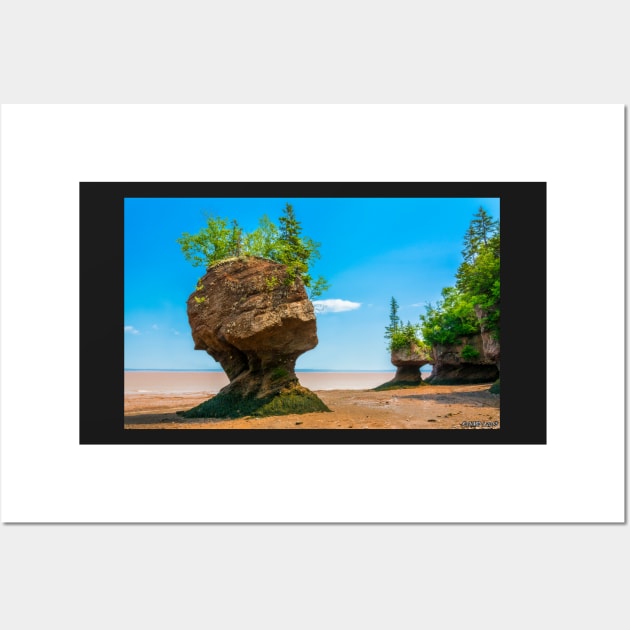 Hopewell Rocks, New Brunswick Canada Wall Art by kenmo